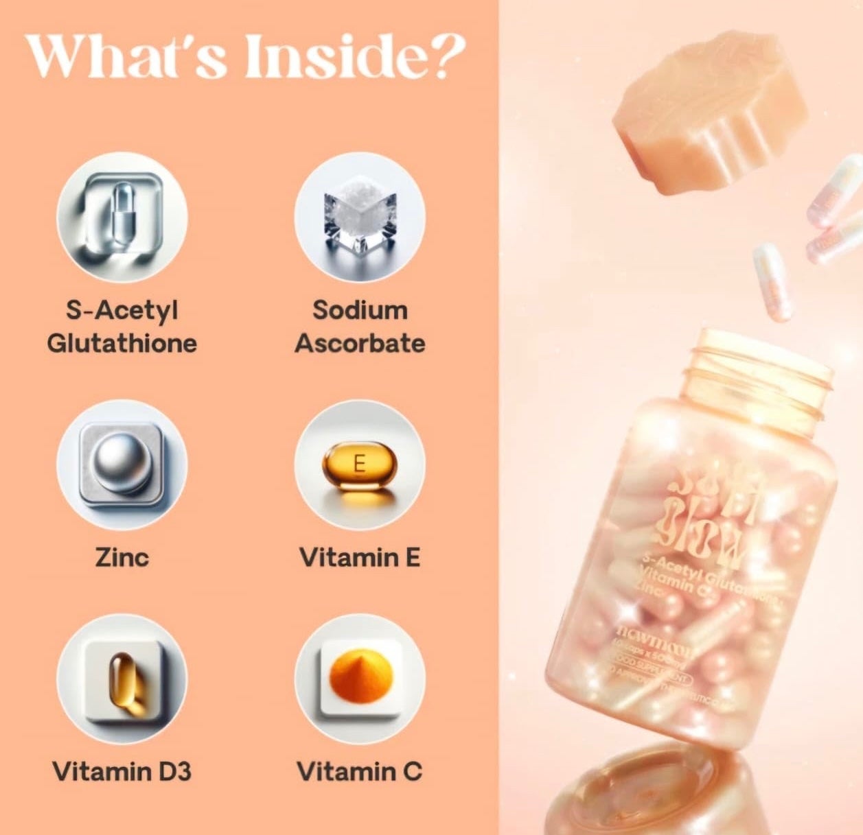 New Moon Soft Glow+ Glutathione Supplement New and Improved (30 Capsules)